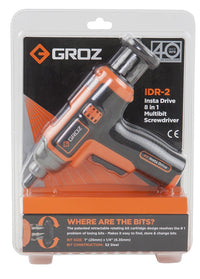 Cordless Screwdriver, 4V Insta Drive with 7 Bits, Retractable Cartridge & USB Charger