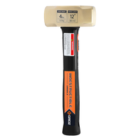 12" Indestructible Handle Brass Head Sledge Hammer, 4 lb.