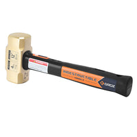 12" Indestructible Handle Brass Head Sledge Hammer, 4 lb.