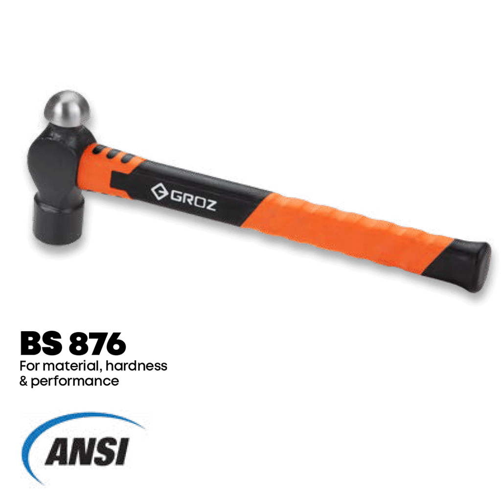 Ball Pein Hammers Set 5 pieces, 8, 12, 16, 24, & 32 Oz. GROZ USA