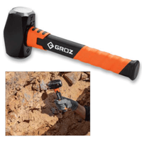 2lbs Drilling Hammer with Fiberglass Handle, 11"
