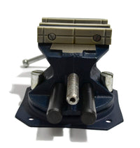 Reversible Vise - 3-1/2 inch (90mm) - Soft Polypropylene Jaws - Cast Iron - 360° Swivel Base