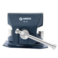 Reversible Vise - 3-1/2 inch (90mm) - Soft Polypropylene Jaws - Cast Iron - 360° Swivel Base