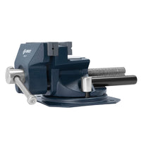 Reversible Vise - 3-1/2 inch (90mm) - Soft Polypropylene Jaws - Cast Iron - 360° Swivel Base