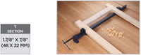 T bar Clamp, Heavy Duty with Malleable Iron Head, Multiple Measuring Ranges Available