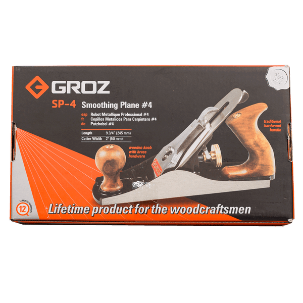 Smoothing Bench Planer with Smooth Base, 1.75" or 2" Wide Cutter GROZ USA