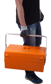 18" Aluminum Die Cast Cantilever Tool Box, Five-Tray Organizer