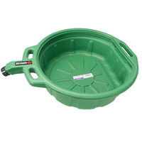 GROZ 41961 4-1/4 Gallon Portable Antifreeze Drain Pan with Spout Cap – Green Color Specific for Antifreeze and Coolants – Perfect for No Mess Antifreeze Change and Disposal