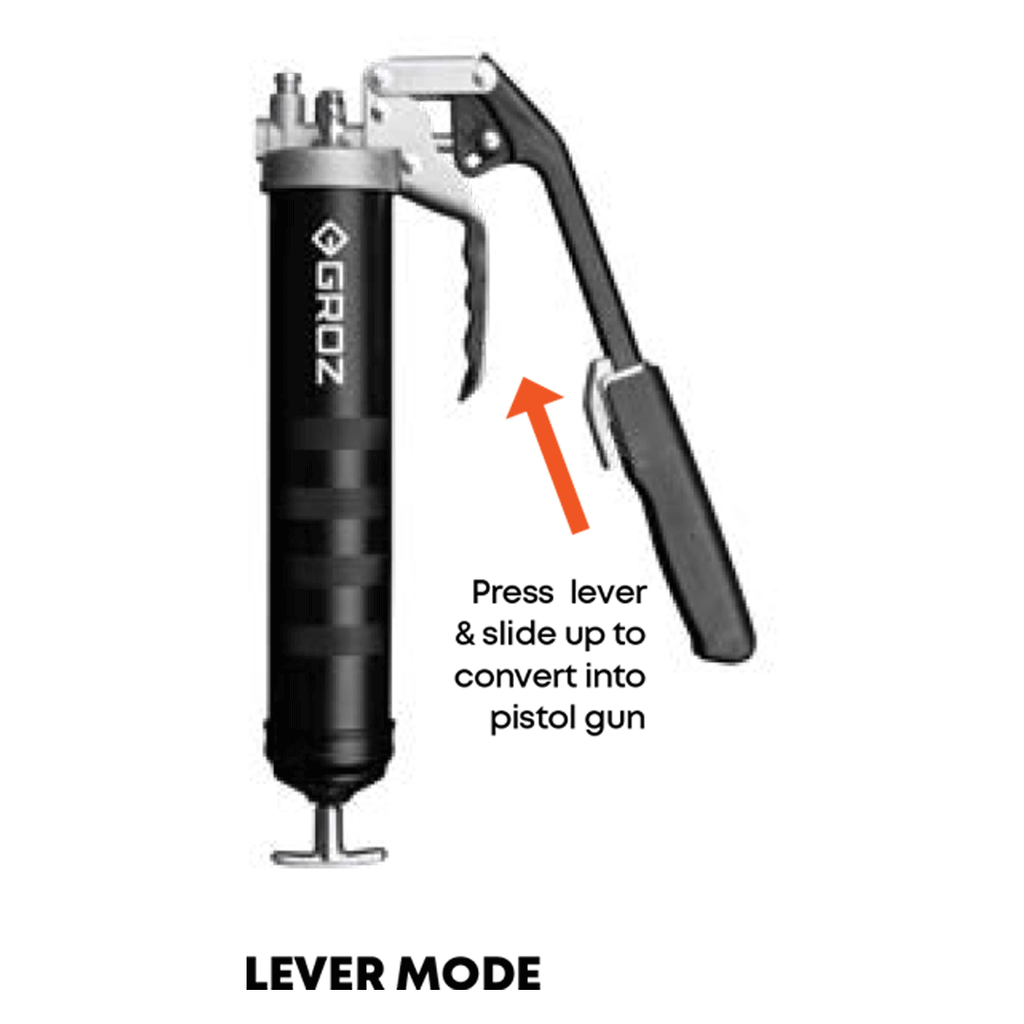 PROLUBE Dual Pistol Lever Handle Grease Gun GROZ USA prolube-dual-pistol-lever-handle-grease-gun-groz-usa
