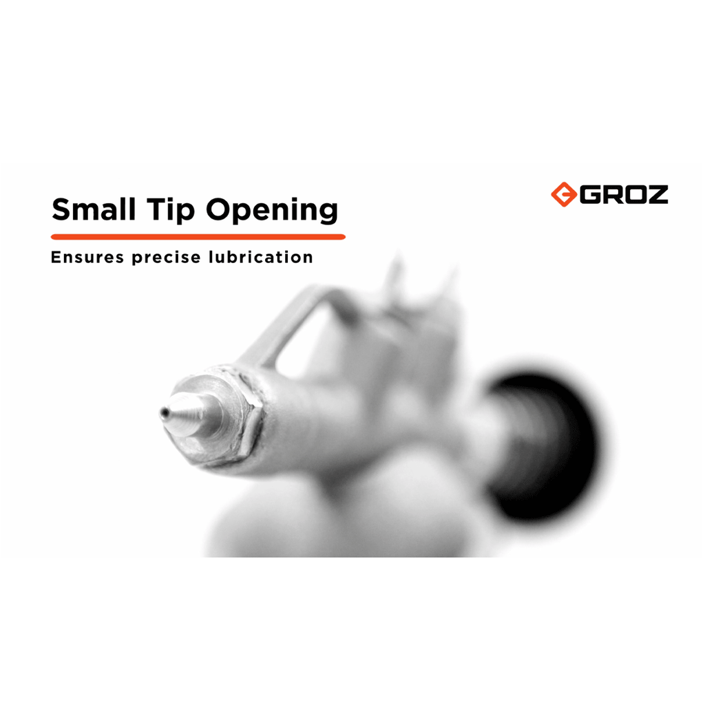 ProLube Mini Push Type Grease Gun with Steel Barrel, Push Type GROZ USA