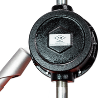 Industrial Rotary Vane Manual Fuel Transfer Pump | 8 Foot Anti-Static Hose, Non-Sparking Nozzle & Nozzle Holder|  Vacuum Breaker & Flame Arrestor