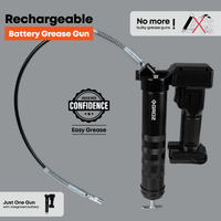 PROLUBE Rechargeable 2000 mAh Lithium-Ion Battery Grease Gun