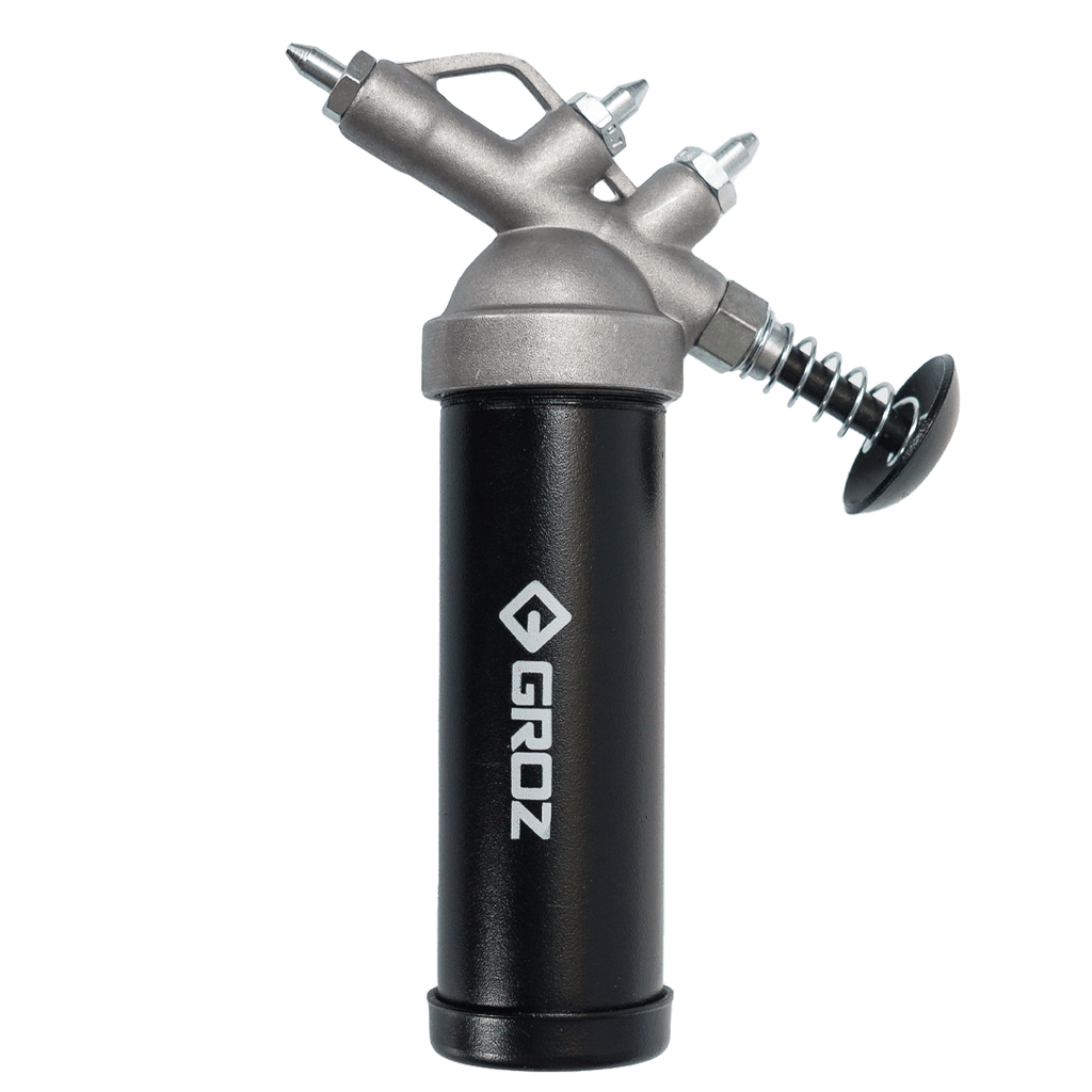 ProLube Mini Push Type Grease Gun with Steel Barrel, Push Type GROZ USA
