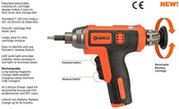Cordless Screwdriver, 4V Insta Drive with 7 Bits, Retractable Cartridge & USB Charger